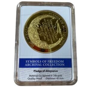 Pledge Allegiance Symbols of Freedom Archival Collection Commemorative Medal
